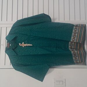 NWT Beautiful Silk Batik Party Shirt Large from Bali